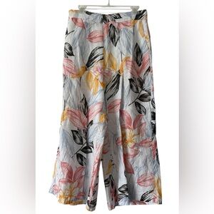 C & C California linen cropped pants